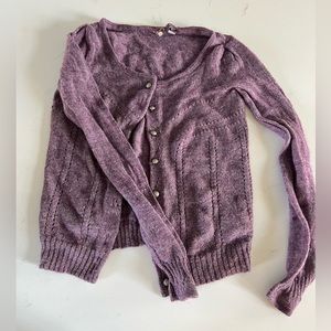 Purple Anthropologie Sweater